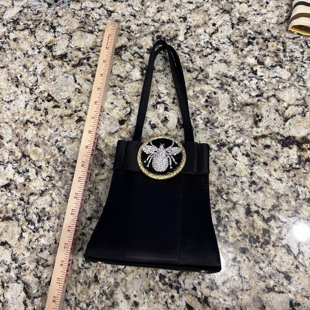 Black Handbag With Bee